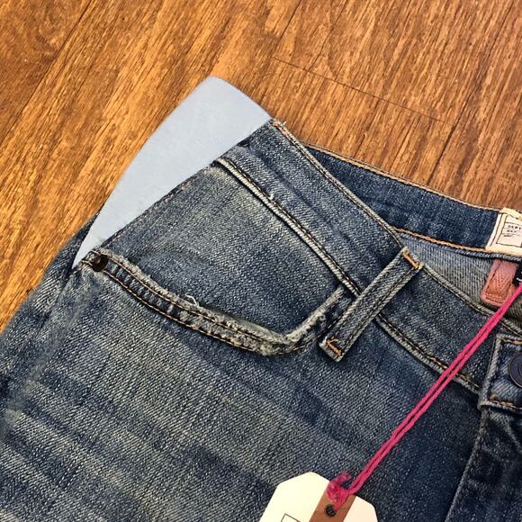 Current / Elliott Hatch Maternity Boyfriend Destroy Distressed Jeans Size 25 - Picture 7 of 15